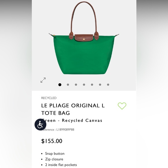 Longchamp La Pliage pink tote - Picture 9 of 10